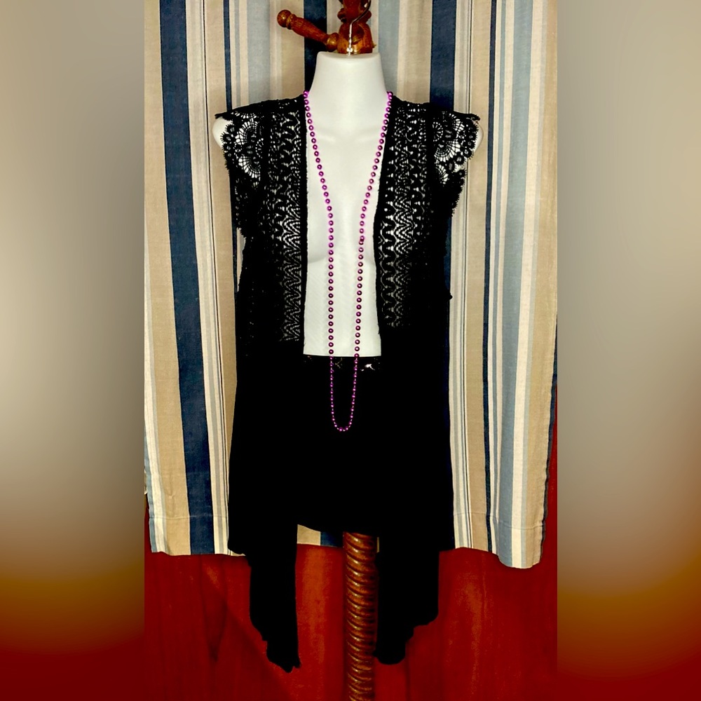 No Boundaries Black knit Cardigan